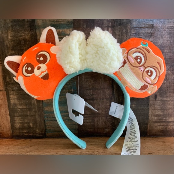 Disney Parks Turning Real Red Mei Panda Power Plush Ear Headband Adults ~New~ - Picture 10 of 11
